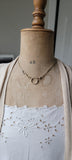 Antique Art Deco 14K Two-Tone Ornate Bar Link Watch Fob Chain Choker Necklace