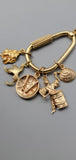 Vintage 14K Gold Bird Charm Pendant, Lucky Charm
