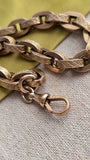 Antique Late Victorian 10k Watch Chain Choker Necklace, 16&3/8", Gift for Her