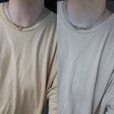 Antique French Edwardian Platinum Pearl Watch Fob Chain Choker Necklace, Gift for Her