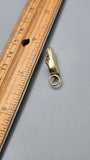 Vintage 14k Diamond Clog Shoe charm Pendant, Lucky Charm