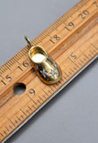 Vintage 14k Diamond Clog Shoe charm Pendant, Lucky Charm