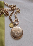 Antique 1851 U.S. Liberty Head Gold Dollar Coin Pendant