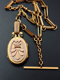 Victorian Etruscan Revival 14K Gold Seed Pearl Oval Locket - Circa 1880s