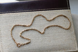 Antique Solid 14K Gold Ornate Bar Link Watch Chain, 16 Inches, Choker Necklace, Watch Fob Locket Chain