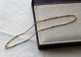 Antique Solid 14K Gold Ornate Bar Link Watch Chain, 16 Inches, Choker Necklace, Watch Fob Locket Chain
