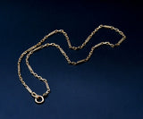Antique Solid 14K Gold Ornate Bar Link Watch Chain, 16 Inches, Choker Necklace, Watch Fob Locket Chain