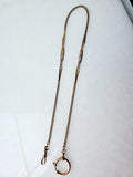 Antique Gold Filled Ornate link Big Bolt Clasp Albert Pocket Watch Chain, 18.25 Inches, Choker Necklace
