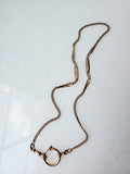 Antique Gold Filled Ornate link Big Bolt Clasp Albert Pocket Watch Chain, 18.25 Inches, Choker Necklace