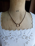Antique Gold Filled Ornate link Big Bolt Clasp Albert Pocket Watch Chain, 18.25 Inches, Choker Necklace