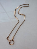 Antique Gold Filled Ornate link Big Bolt Clasp Albert Pocket Watch Chain, 18.25 Inches, Choker Necklace