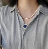 Classic Mikimoto Akoya Pearl Single Strand Necklace, 6.5mm-6.9mm, Hand Knotted, 18K Yellow Gold Pearl Clasp, 18 Inches, Gift for Her