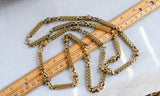 Georgian Regency 18K Gold Ornate Link Sautoir Long Chain Necklace, 42 Inches