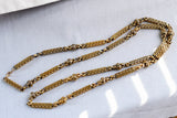 Georgian Regency 18K Gold Ornate Link Sautoir Long Chain Necklace, 42 Inches