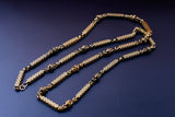 Georgian Regency 18K Gold Ornate Link Sautoir Long Chain Necklace, 42 Inches