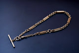 Antique Gold Filled Ornate Pocket Watch Chain, 16&3/8 Inches, Choker Necklace