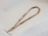 Antique Gold Filled Ornate Pocket Watch Chain, 16&3/8 Inches, Choker Necklace