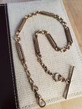 Antique Gold Filled Ornate Pocket Watch Chain, 16&3/8 Inches, Choker Necklace