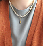 Reserved Classic Mikimoto Akoya Pearl Single Strand Necklace, 6mm-6.5mm, Hand Knotted, 14K Yellow Gold Pearl Clasp, 17.5 Inches, Gift for Her