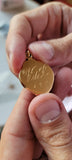 Antique Art Nouveau 18K Gold Repousse Lady Maiden Gibson Girl Slide Locket Necklace, Gift for Her