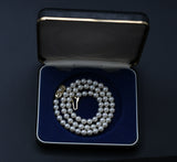 Reserved Classic Mikimoto Akoya Pearl Single Strand Necklace, 6mm-6.5mm, Hand Knotted, 14K Yellow Gold Pearl Clasp, 17.5 Inches, Gift for Her