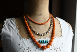 Antique Art Deco Baltic Butterscotch Egg Yolk Amber Bead Graduated Layering Necklace, 24 Inches, Gift for Her