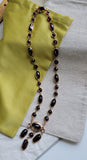 Antique 12K Bohemian Faceted Garnet Festoon Necklace, Gift for Her, Wedding Necklace