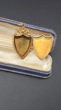 Antique Early 1900s 9KT 9CT Australian Crest/Shield Shape Locket, Gift for Her