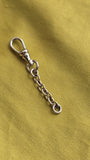 Antique White Gold Filled Plated Swivel Dog Clip, Clasp, Chain Connector Extender, Charm Holder, Old Findings, Watch Chain Fob Part. No.1