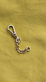 Antique White Gold Filled Plated Swivel Dog Clip, Clasp, Chain Connector Extender, Charm Holder, Old Findings, Watch Chain Fob Part. No.3