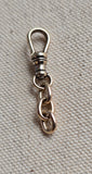 Antique 10k (Marked 14K) Solid Gold Swivel Dog Clip, Clasp, Chain Connector Extender, Charm Holder, Old Findings, Watch Chain Fob Part