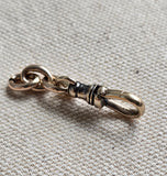 Antique 10k (Marked 14K) Solid Gold Swivel Dog Clip, Clasp, Chain Connector Extender, Charm Holder, Old Findings, Watch Chain Fob Part