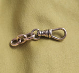 Antique 10k (Marked 14K) Solid Gold Swivel Dog Clip, Clasp, Chain Connector Extender, Charm Holder, Old Findings, Watch Chain Fob Part