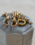 Antique Gold Filled Rolled Gold Swivel Dog Clip, Bolt Clasp, Chain Connector Extender, Charm Holder, Old Findings, Watch Chain Fob Parts