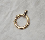 Large Size Antique Gold Filled Bolt Clasp, Chain Connector Extender, Charm Holder, Watch Chain Parts