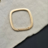 Large Size Vintage Gold Filled Rolled Gold Carabiner Clasp, Chain Connector Extender, Charm Holder, Watch Key Chain Findings