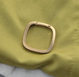 Large Size Vintage Gold Filled Rolled Gold Carabiner Clasp, Chain Connector Extender, Charm Holder, Watch Key Chain Findings