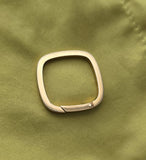 Large Size Vintage Gold Filled Rolled Gold Gold Plated Carabiner Clasp, Chain Connector Extender, Charm Holder, Watch Key Chain Findings