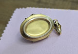 Victorian Etruscan Revival 10K Gold Cameo Oval Locket - Circa 1880s