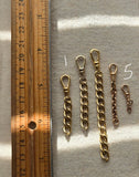 Antique Gold Filled Rolled-Gold Swivel Dog Clip, Clasp, Chain Connector Extender, Charm Holder, Old Findings, Watch Chain Fob Part