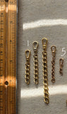 Antique Gold Filled Rolled-Gold Swivel Dog Clip, Clasp, Chain Connector Extender, Charm Holder, Old Findings, Watch Chain Fob Part