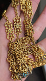 Antique Edwardian 14k Filigree Sautoir Necklace, 32.25"