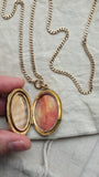 Victorian Etruscan Revival 14K-15K Gold Seed Pearl Oval Locket - Circa 1880s