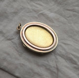 Victorian Etruscan Revival 14K-15K Gold Seed Pearl Oval Locket - Circa 1880s