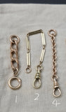 Antique Gold Filled Dog Clip, Clasp, Watch Chain Fob Part, Chain Connector, Charm Holder