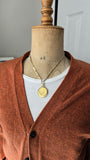 Antique 1918 Mexican 20 Peso Gold Coin Pendant in 10K Bezel