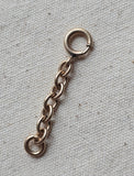 Antique Gold Filled Bolt Clasp, Watch Chain Fob Part, Chain Connector, Charm Holder