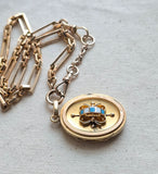 Victorian Etruscan Revival 14k Locket- Circa 1880s