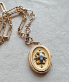 Victorian Etruscan Revival 14k Locket- Circa 1880s