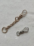Antique 10k Solid Gold Swivel Dog Clip Extender, Watch Chain Fob Part